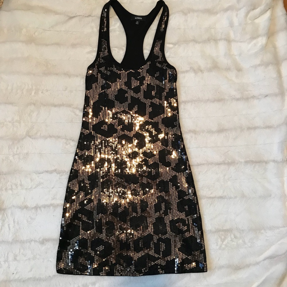 Sequin Leopard Express Dress ✨